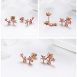 Sterling Silver Exquisite Stackable Star Stud Earrings