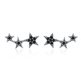 Sterling Silver Exquisite Stackable Star Stud Earrings