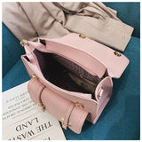 Cute Leather Backpack With Floral Embroidery